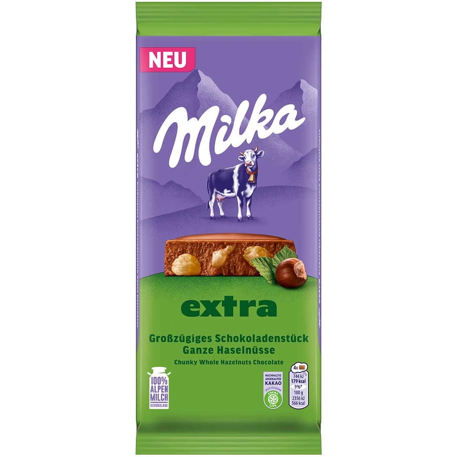 Milka Extra XL Ganze Haselnüsse 190g