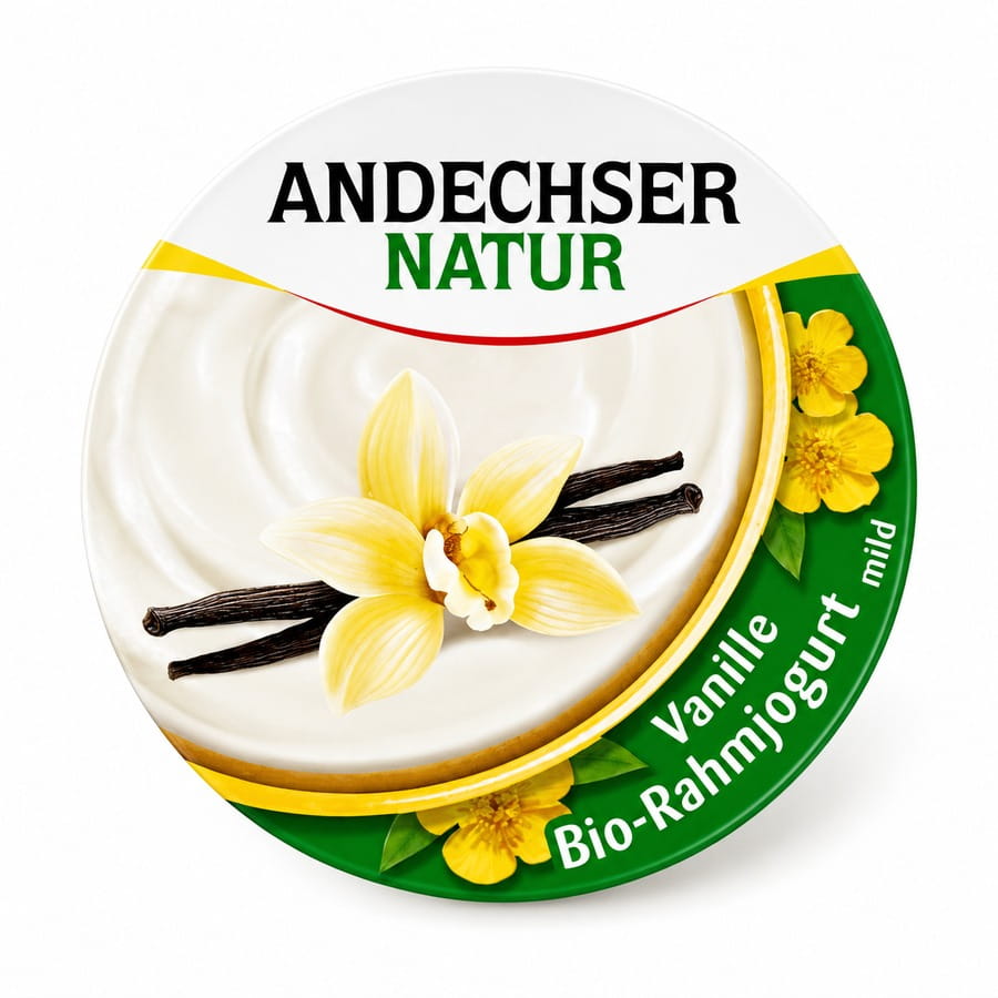 Andechser Natur Bio Rahmjoghurt mild Vanille 150g