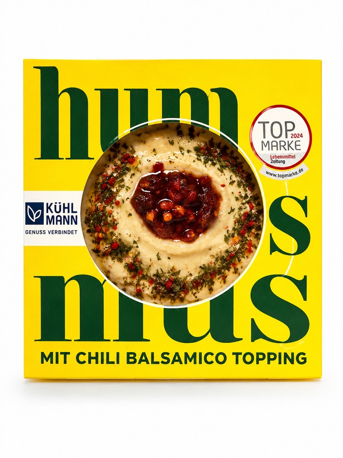 Hummus mit Chili Balsamico Topping 175g