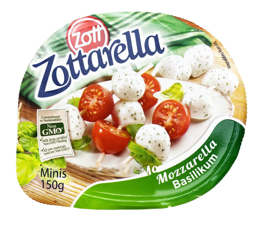 Zottarella Mini Mozzarella Basilikum 125g
