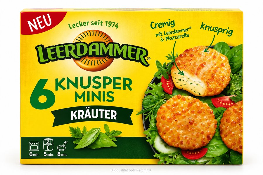 Leerdammer Knusper Minis Kräuter 6er 150g