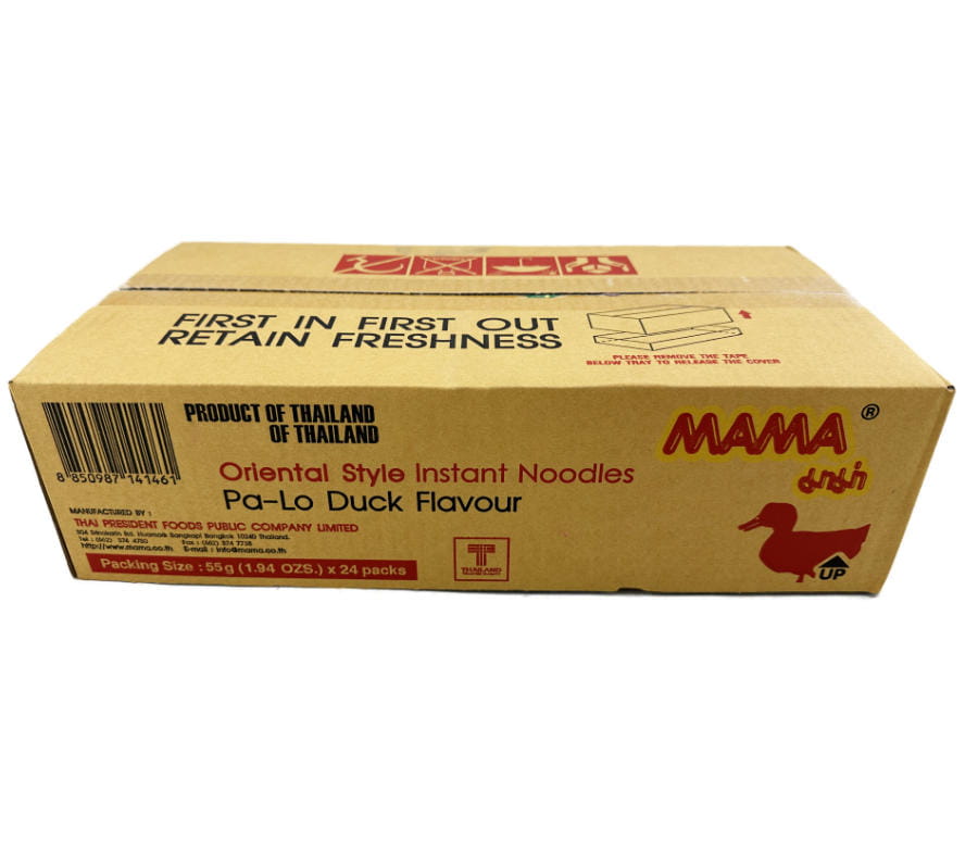 24x Mama Instant Noodles mit Entengeschmack 55g 