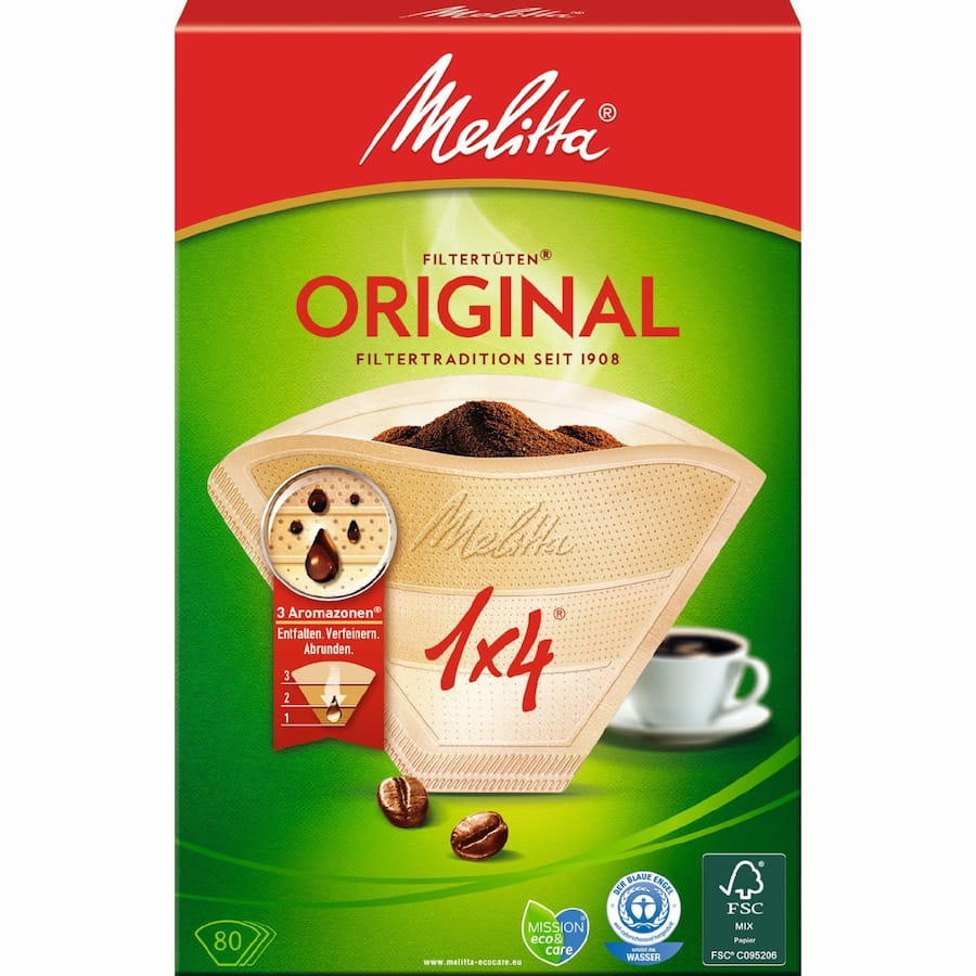 Melitta Filtertüten original 1x4 80er