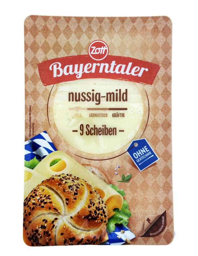 Zott Bayerntaler Käsescheiben Nussig Mild 120g