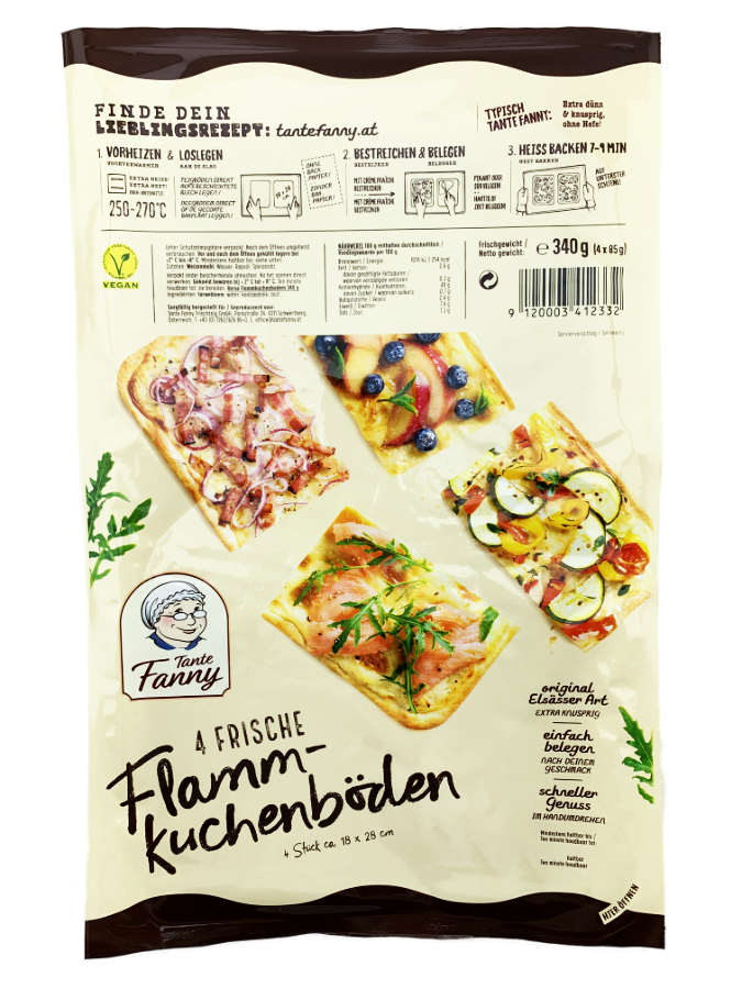 Tante Fanny frische Flammkuchenböden 4er 340g