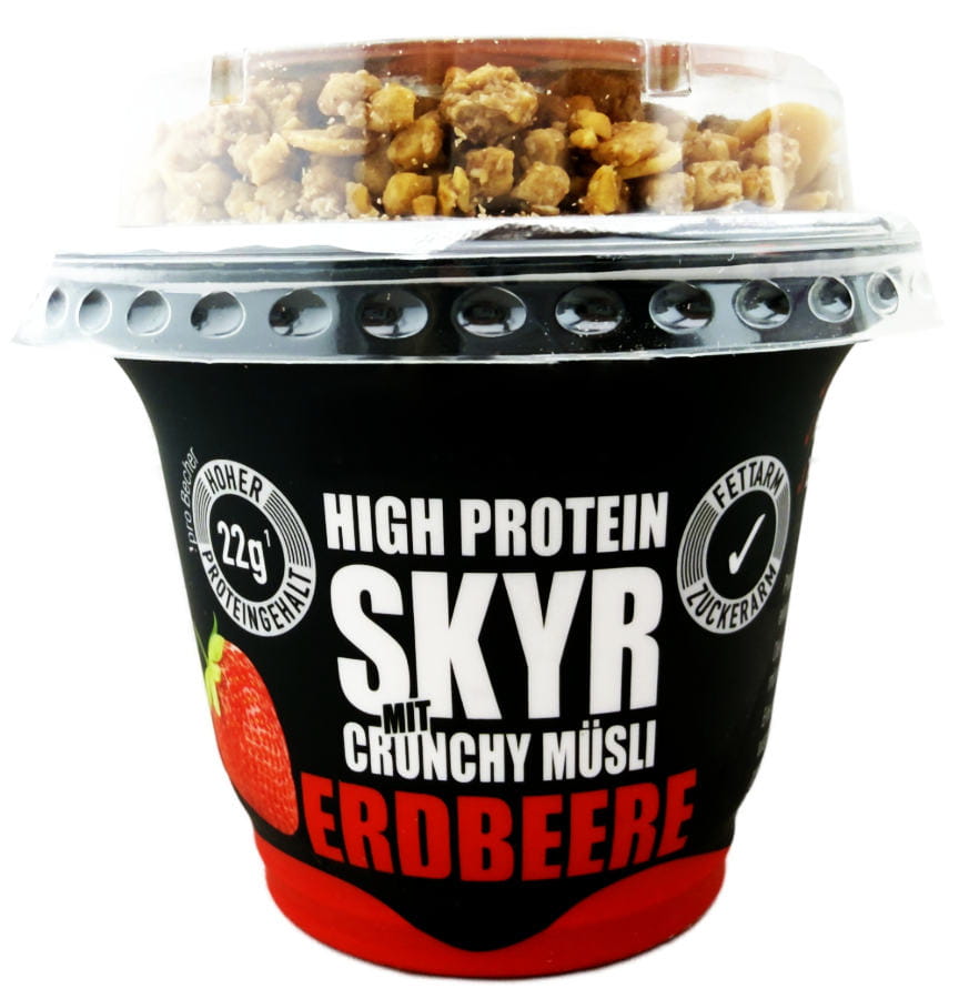 High Protein Skyr Crunchy Müsli Erdbeere 200g