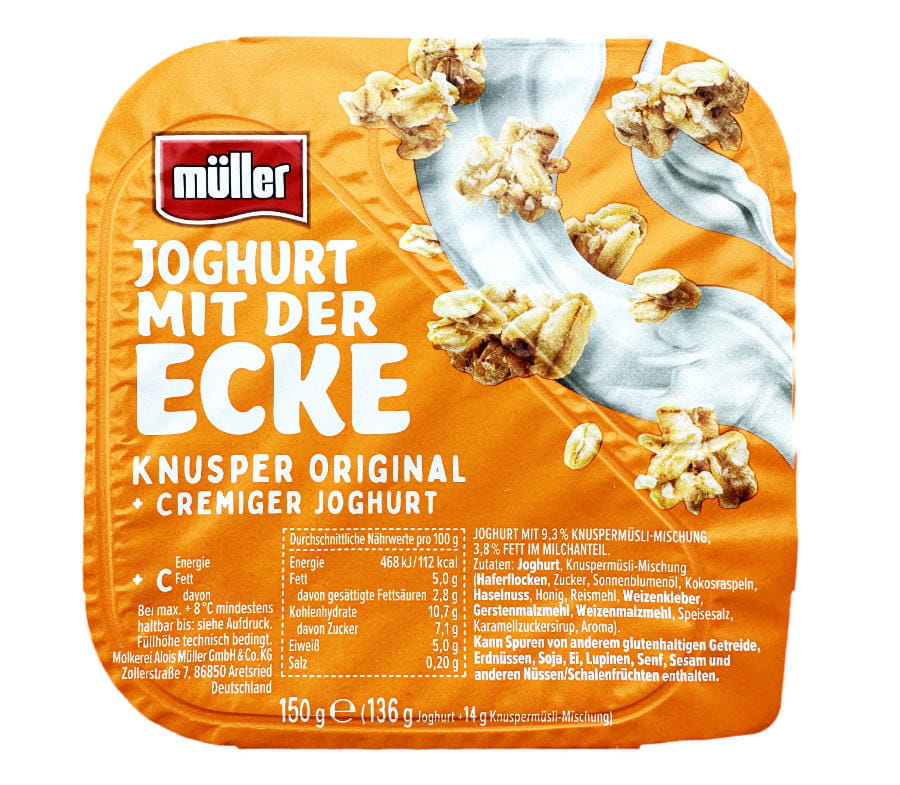 Müller Joghurt Mit Der Ecke Knusper Original 150g