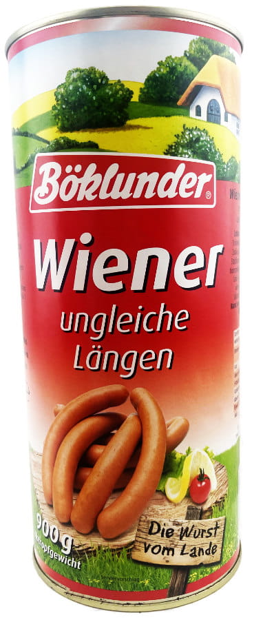 Böklunder Wiener Würstchen ungleiche Längen 900g
