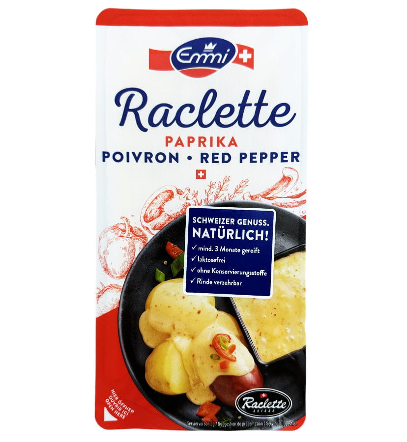Emmi Schweizer Raclette Käse Paprika 150g
