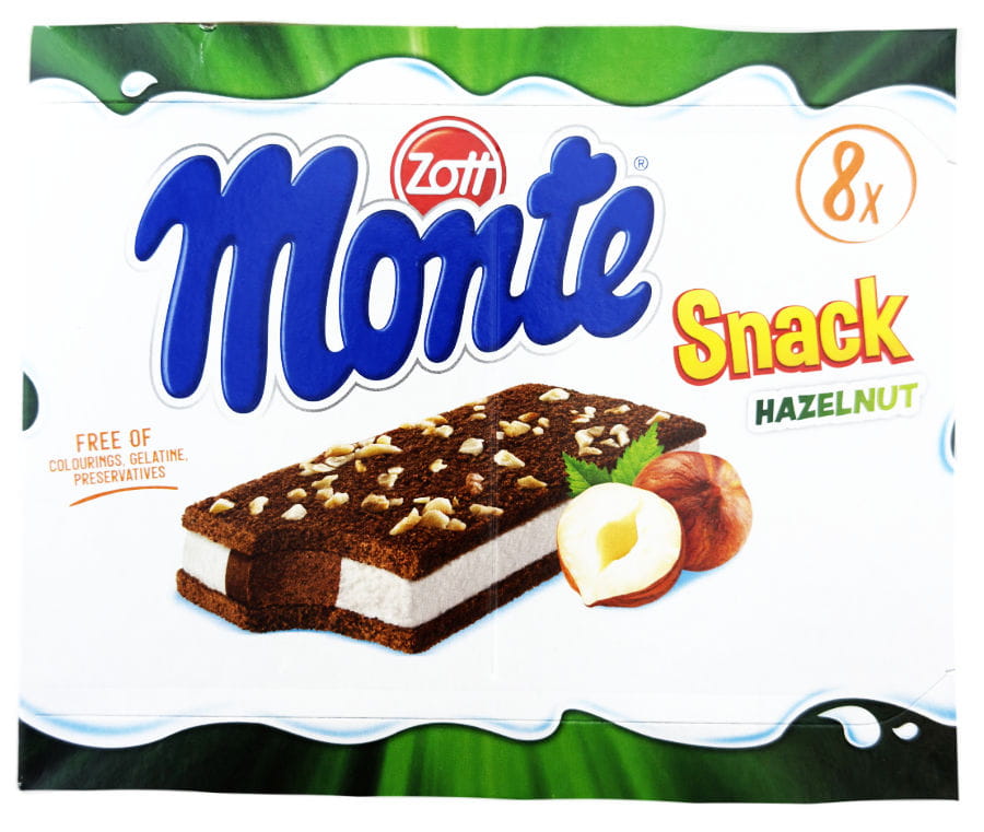 Zott Monte Snack Haselnuss 8er 232g