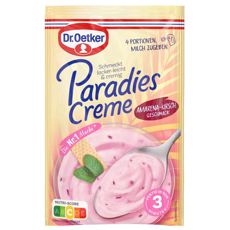 Dr. Oetker® Paradies Creme Amarena Kirsch Geschmack 56g 