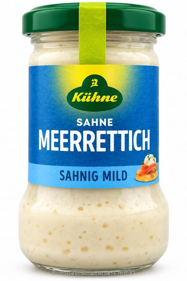 Kühne Sahne Meerrettich Sahnig Mild Im Glas 140g
