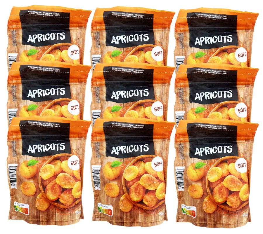 9x Getrocknete Aprikosen 250g