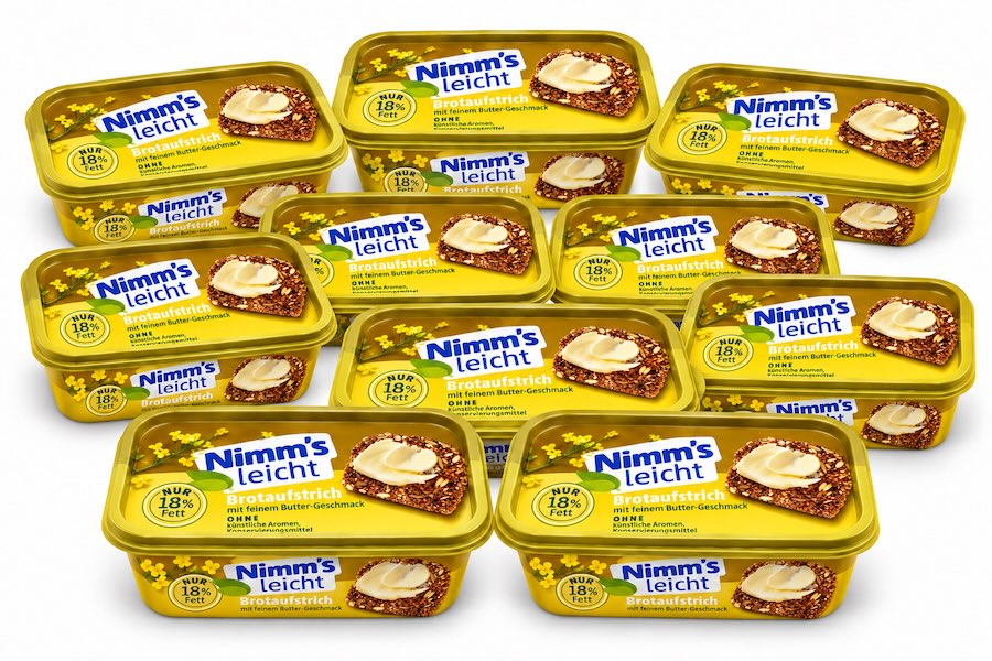 10x Nimm's Leicht Brotaufstrich mit feinem Buttergeschmack 250g