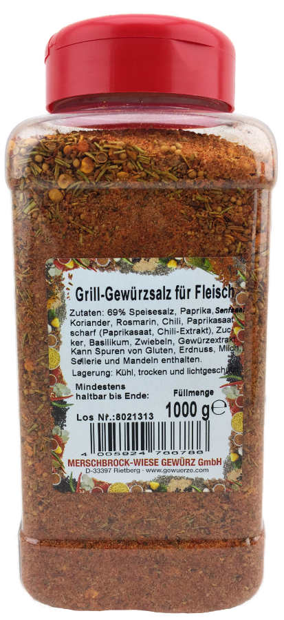 Grill Gewürzsalz für Fleisch Großpackung 1000g