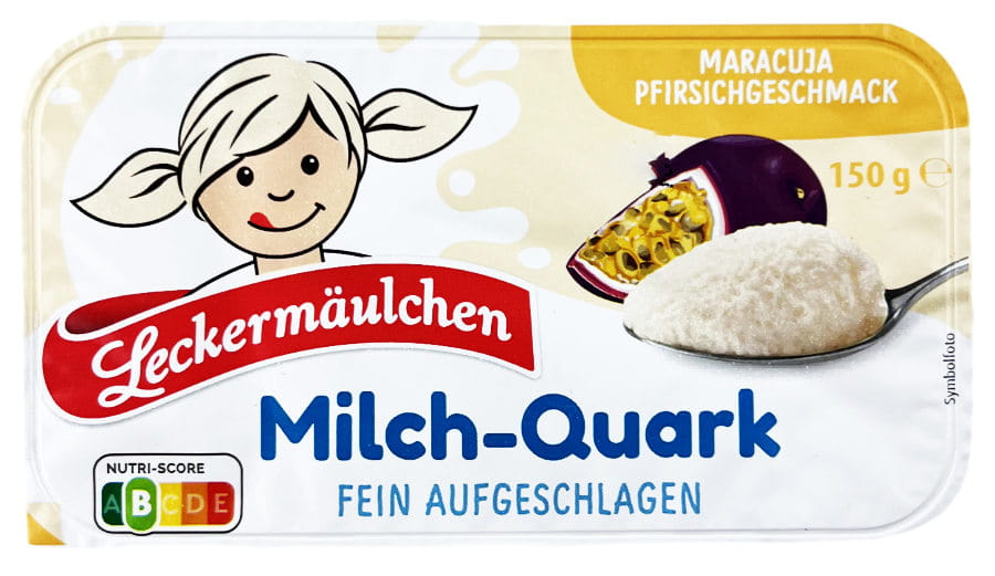 Leckermäulchen Milch Quark Maracuja Pfirsich 150g