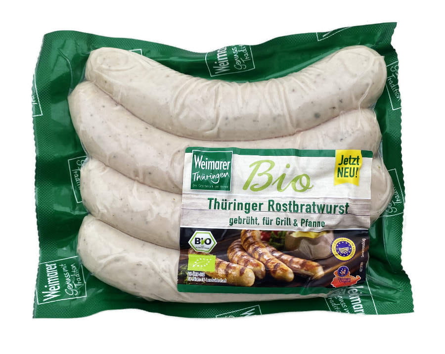 Bio Thüringer Rostbratwurst 400g