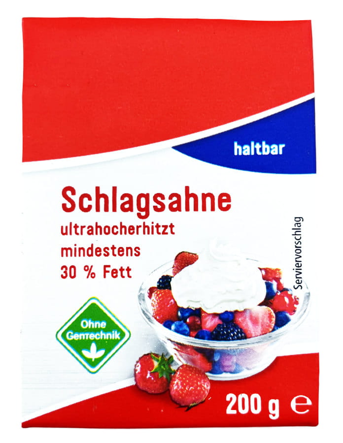 Schlagsahne haltbar 30% 200g