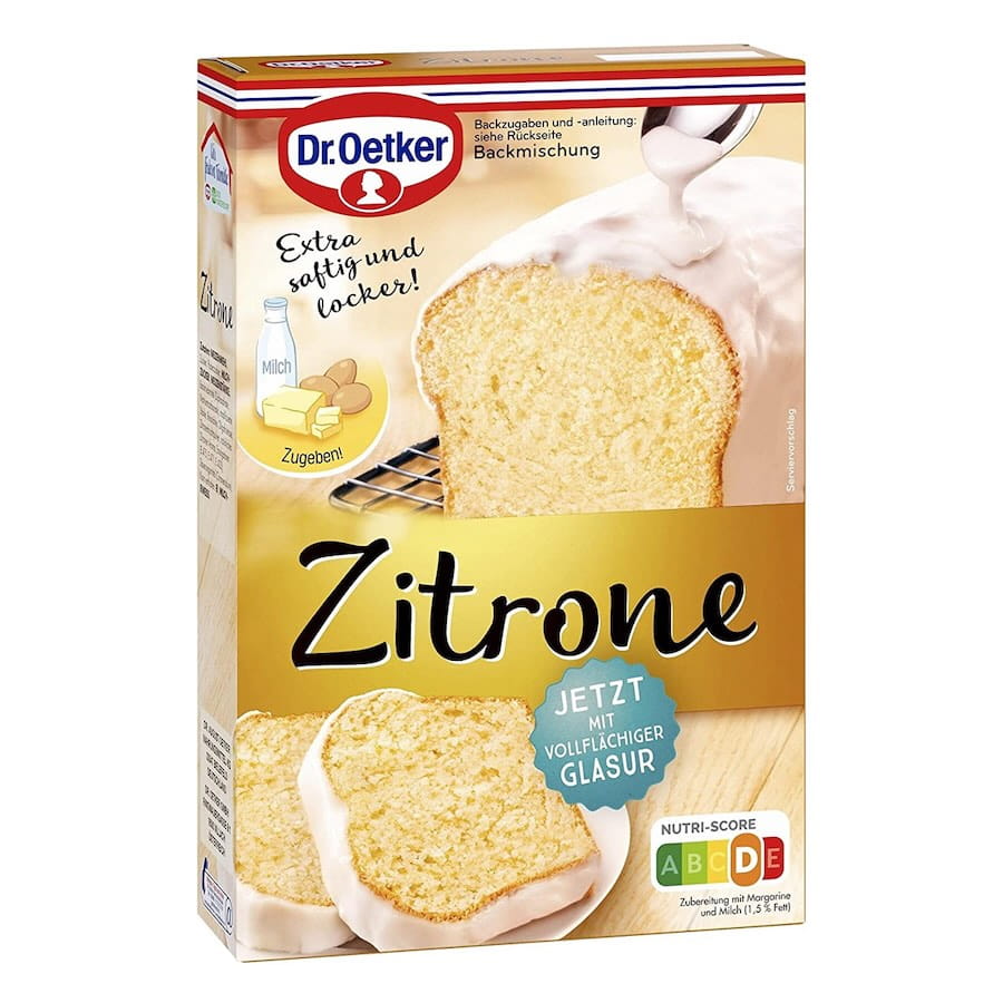 Dr. Oetker® Zitronen Rührkuchen Backmischung 525g 