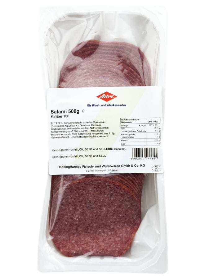 Salami In Scheiben XXL 500g