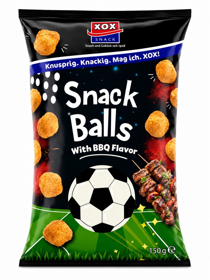 XOX Snack Balls mit BBQ-Geschmack 150g