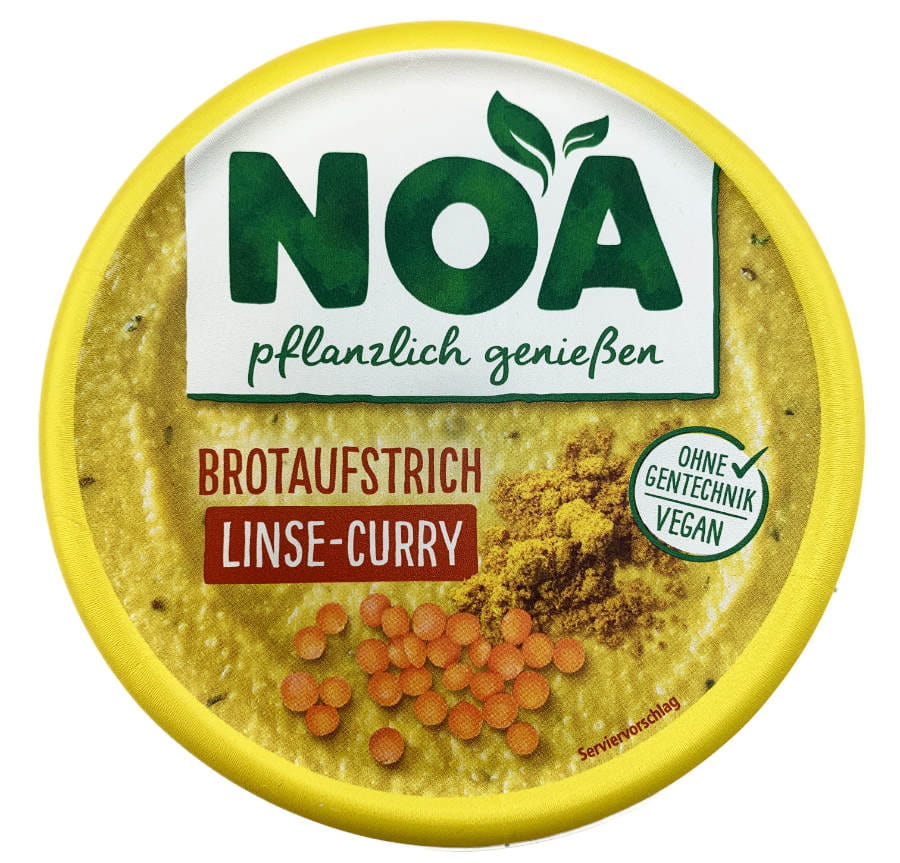 NOA Brotaufstrich Linse Curry 175g