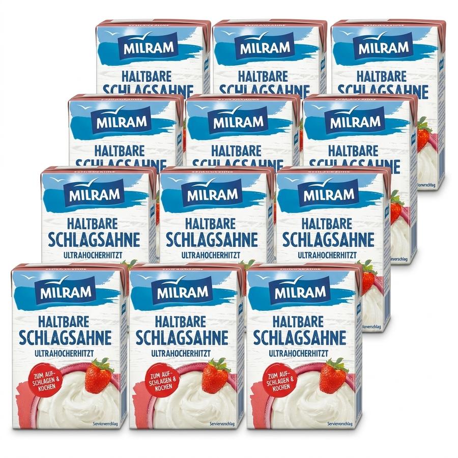 12x Milram Schlagsahne Ultrahocherhitzt 200g