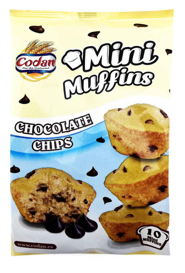 Codan Mini Muffins Mit Schokostückchen 10er 118g