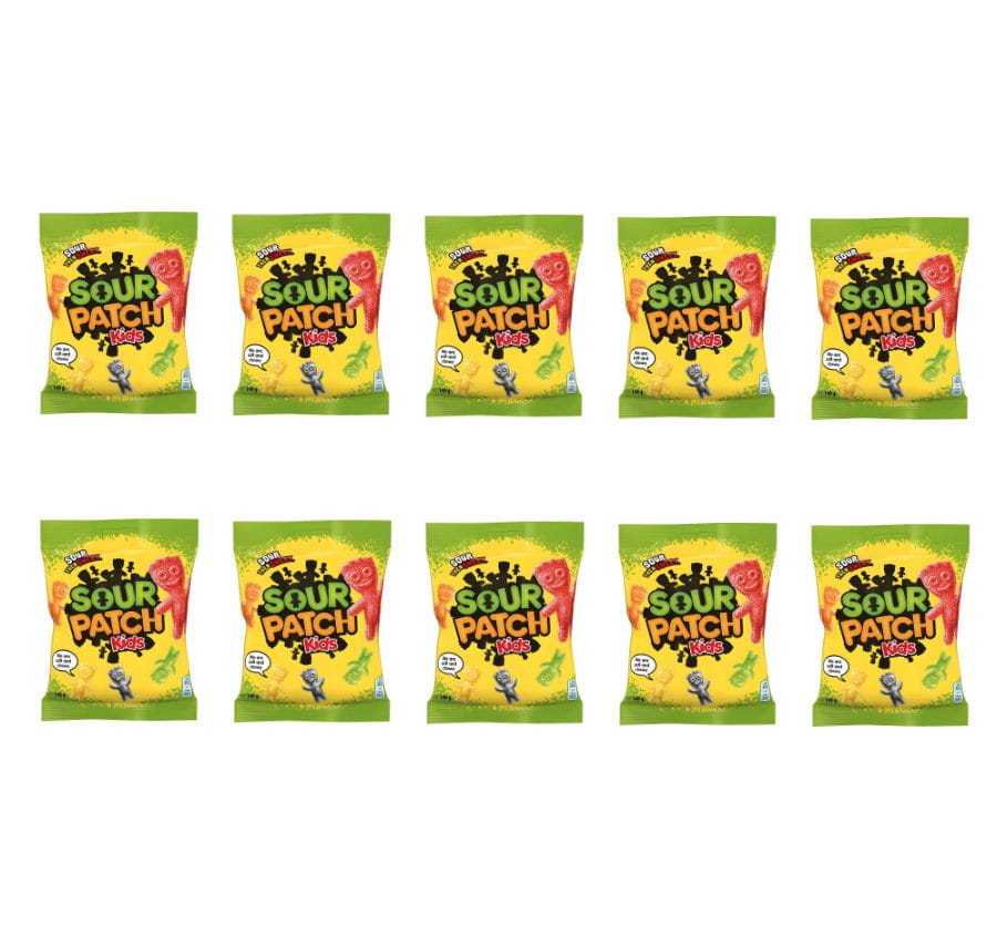 10x Original Sour Patch Kids 140g