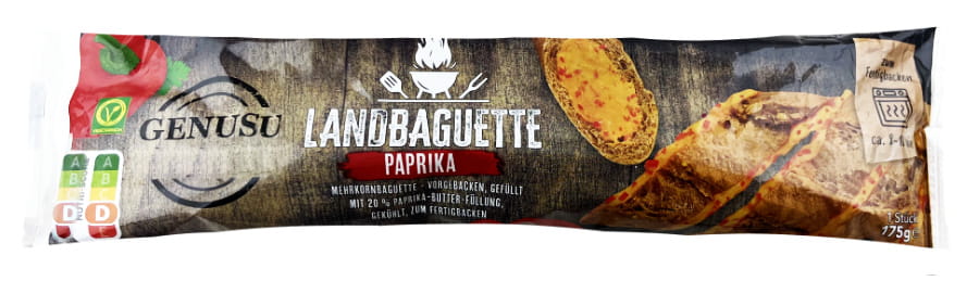 Landbaguette Paprika Zum Fertigbacken 175g