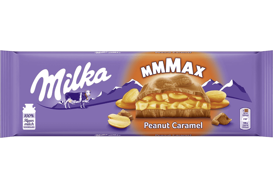Milka MMMax Schokolade Peanut Caramel 276g