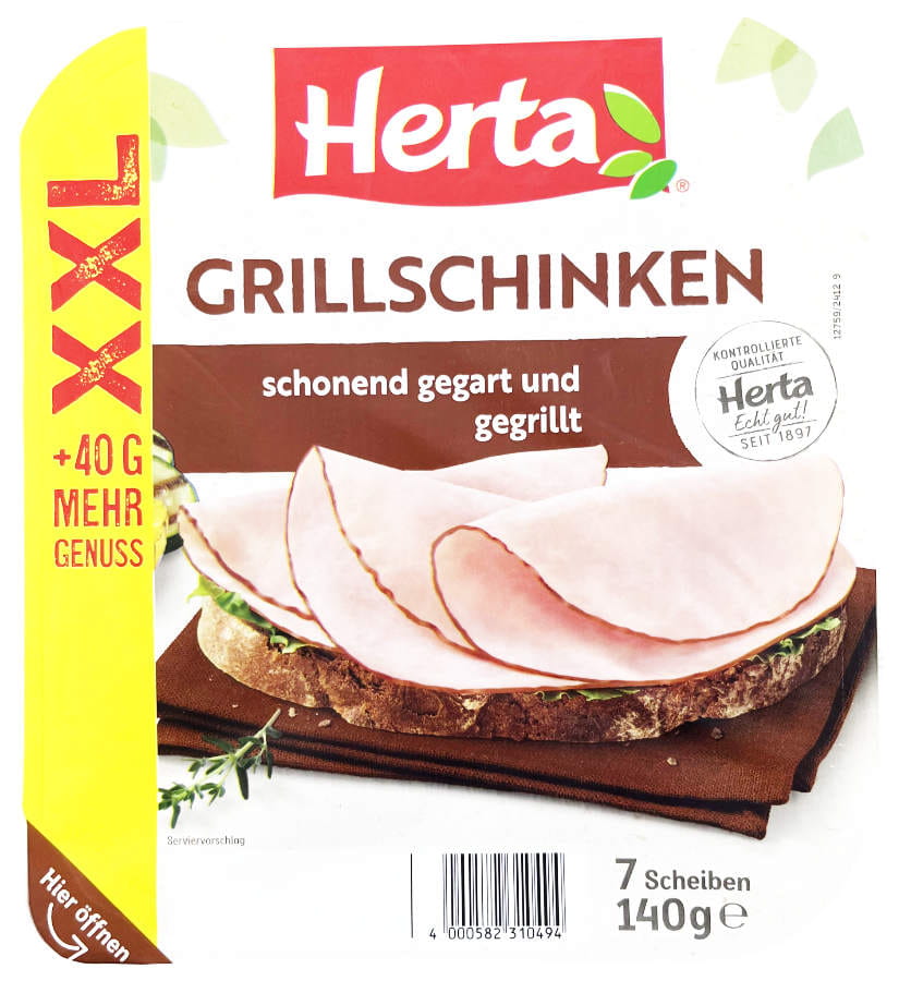 Herta Grillschinken In Scheiben 140g