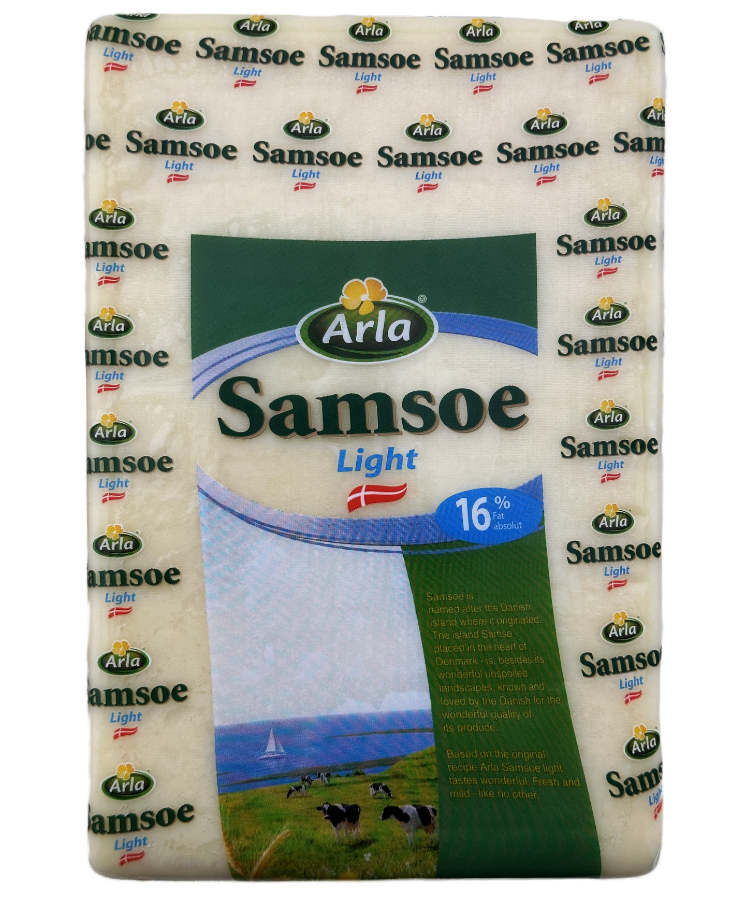 Arla Samsoe light dänischer Schnittkäse am Stück ca 2000g