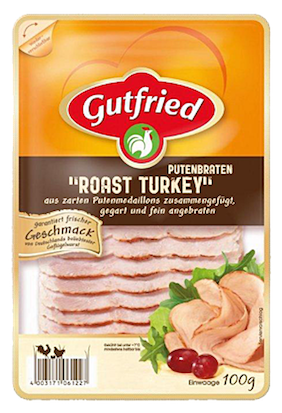 Gutfried Putenbraten Roast Turkey Aufschnitt 100g