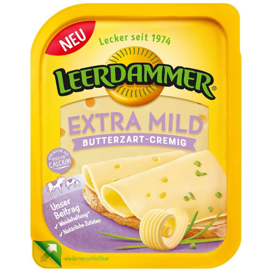 Leerdammer Extra Mild In Scheiben 130g