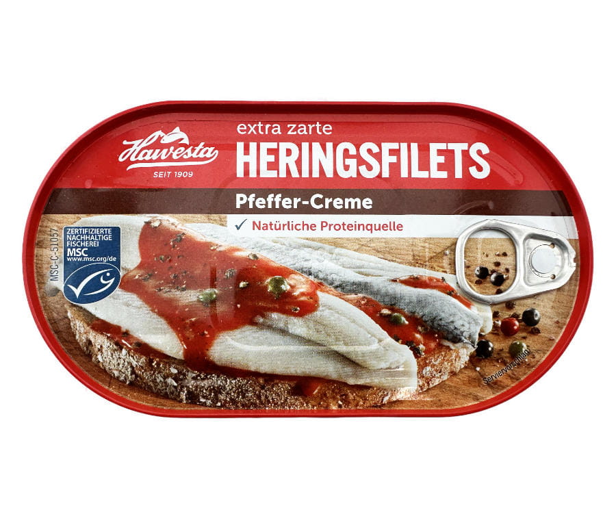Hawesta Heringsfilets Pfeffer Creme 200g