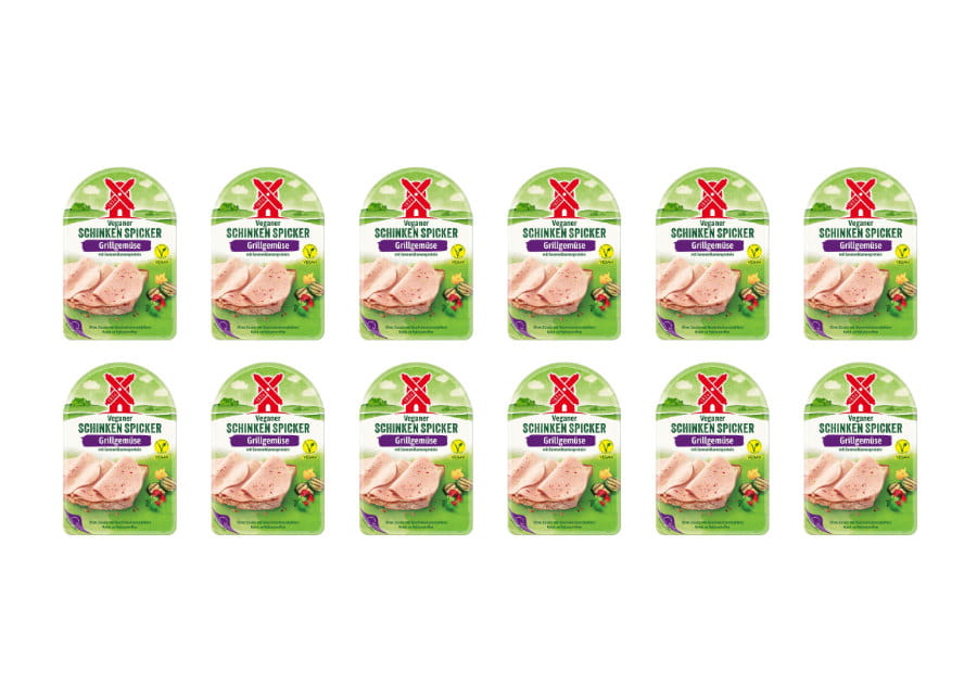 12x Rügenwalder veganer Schinkenspicker mit Grillgemüse 80g