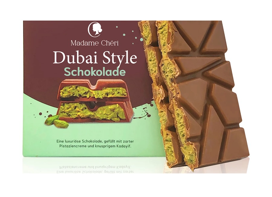 Madame Chérie Dubai Style Schokolade Mit Pistazien 100g