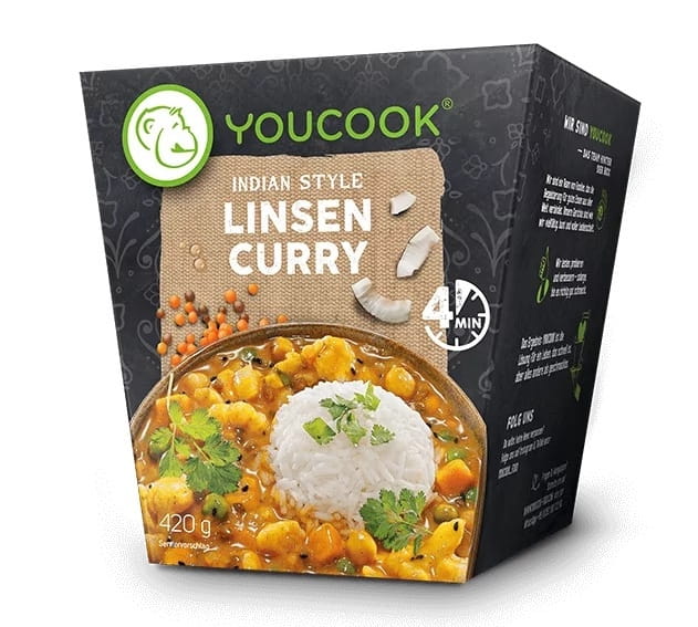 Fertiggericht Linsen Curry Indian Style 420g 