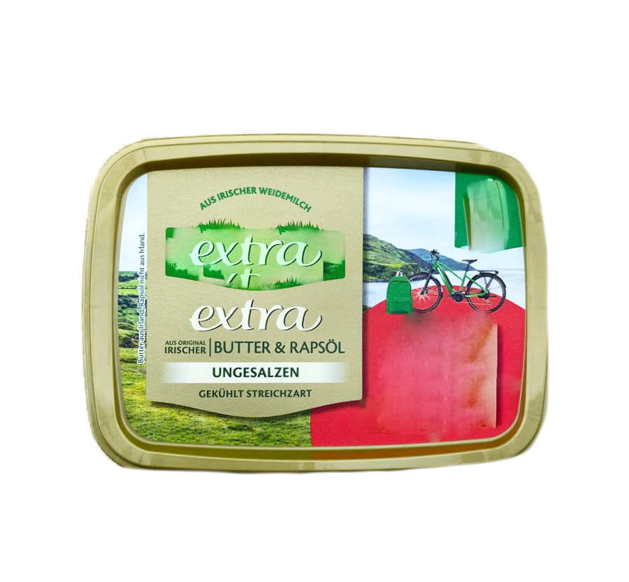 Original Irische Buttermischung Mit Rapsöl Ungesalzen 250g