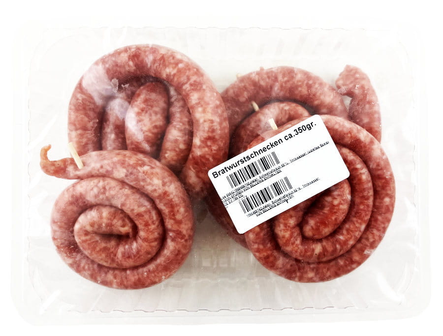 Bratwurst Schnecken 4er ca. 350g 