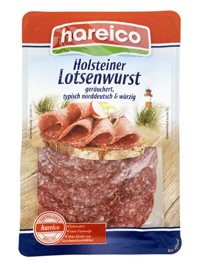 Hareico Holsteiner Lotsenwurst Mettwurst 100g