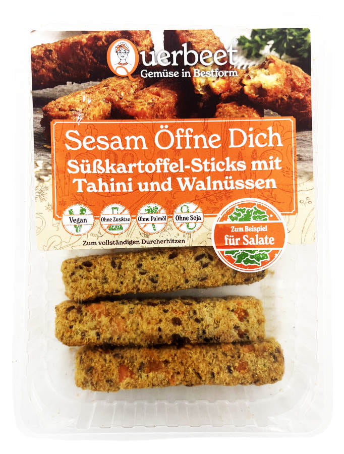 Süsskartoffelsticks Mit Tahini Und Walnüssen 180g
