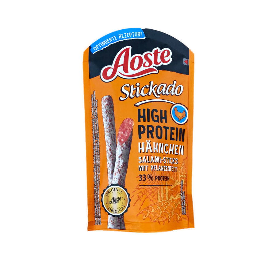 Aoste High Protein Hähnchen Salami Sticks 60g