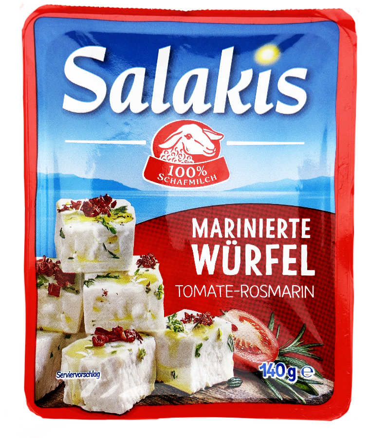 Salakis Schafmilchwürfel Mariniert Tomate Rosmarin 140g