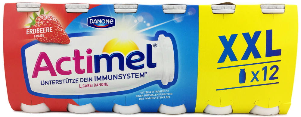 Danone Actimel Erdbeere XXL12 Stück 1128ml