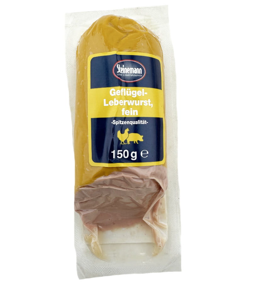 Geflügelleberwurst Fein 150g