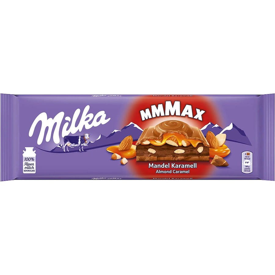 Milka MMMax Schokolade Mandel Karamell 300g