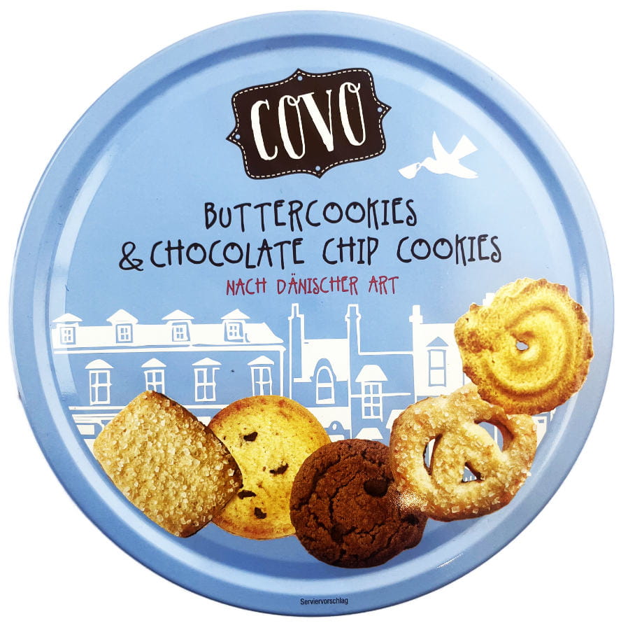 Butterkekse und Schokokekse Nach Dänischer Art 500g