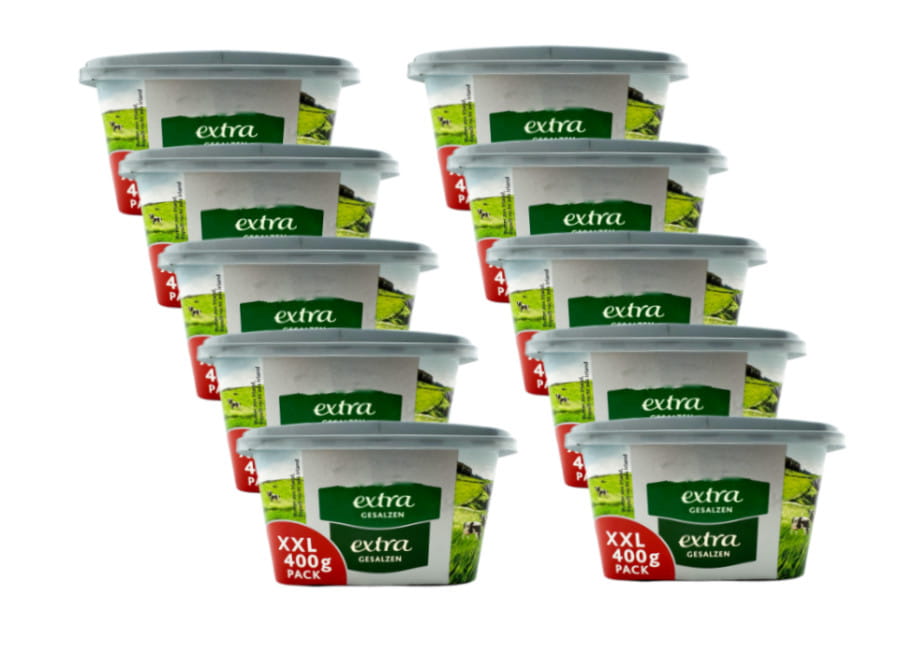 10x Original Irische Butter Extra gesalzen XL 400g